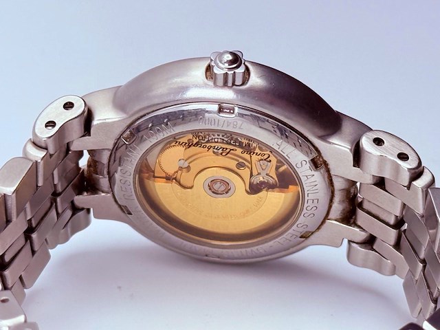 Tonino lamborghini ''12 diamonds ferruccio'' automatisch herenhorloge - afbeelding 7 van  8