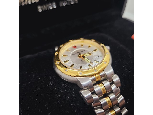 Tonino lamborghini ferruccio junior automatisch herenhorloge met 12 diamanten - afbeelding 10 van  14