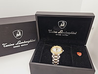 Tonino lamborghini ferruccio junior herenhorloge met 12 diamanten