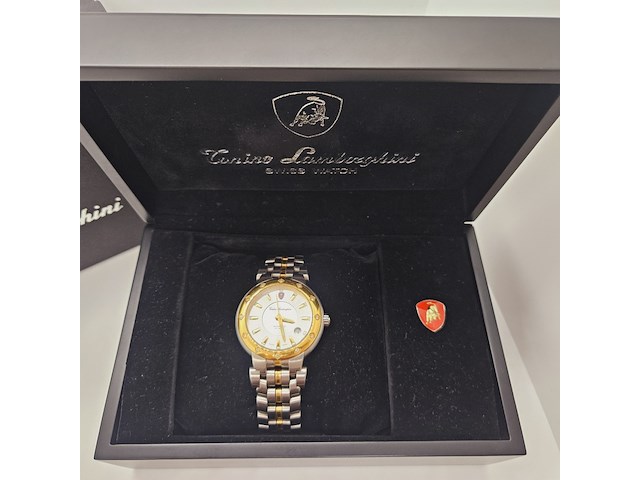 Tonino lamborghini ferruccio junior herenhorloge met 12 diamanten - afbeelding 7 van  14
