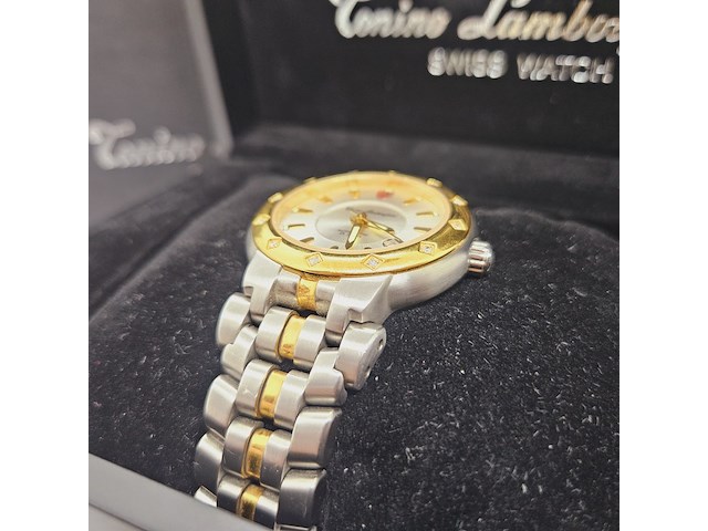 Tonino lamborghini ferruccio junior herenhorloge met 12 diamanten - afbeelding 11 van  14