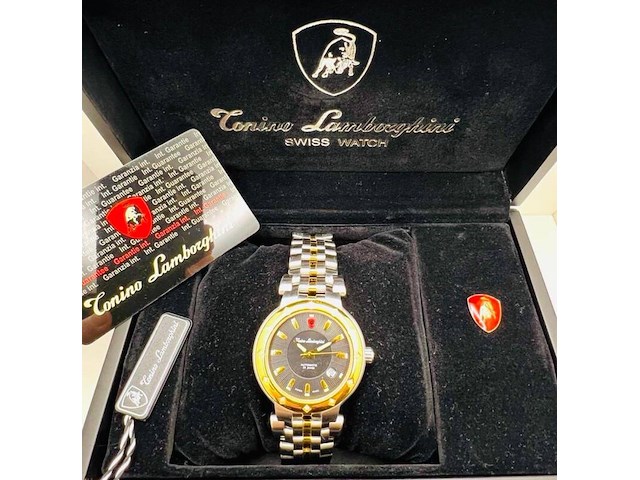 Tonino lamborghini ferruccio junior v automatic diamond herenhorloge - afbeelding 9 van  16