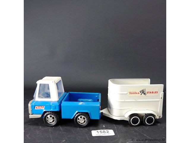 Tonka pick-up met paardentrailer - afbeelding 1 van  5