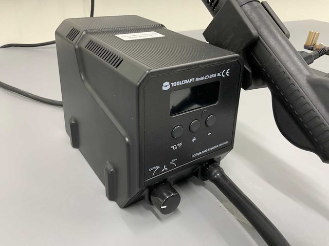 Toolcraft zd-8908 se hete lucht smd werkstation - afbeelding 2 van  4