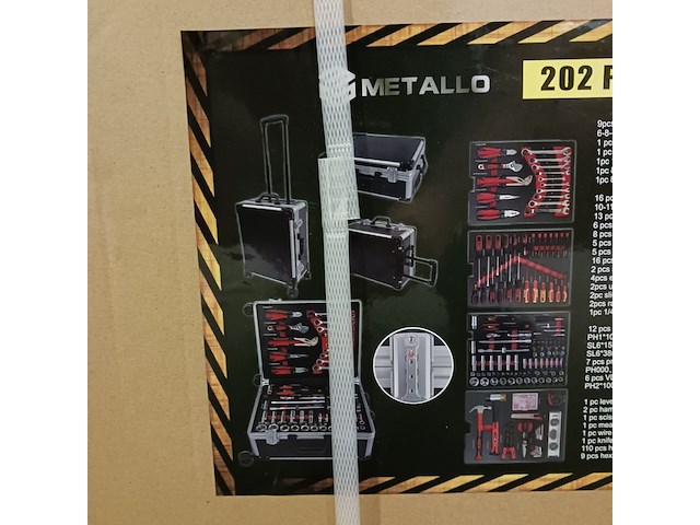 Toolset metallo, 202 pieces - afbeelding 5 van  6