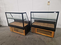 Toonbank presentatie vitrine - ggm gastro - verlichting - 2x