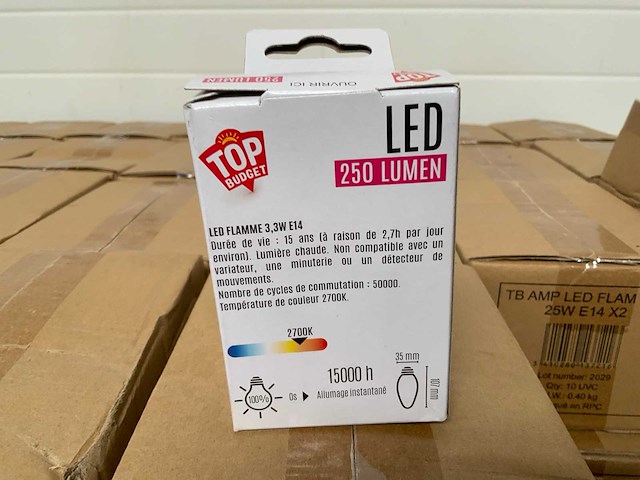 Top budget frosted flame led lamp (2440x) - afbeelding 3 van  5