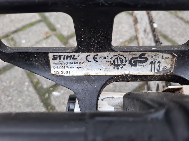 Top handle kettingzaag stihl , ms200t, bouwjaar 2002 - afbeelding 4 van  6