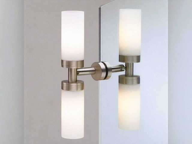 Top light pisa spiegelverlichting mat nickel - afbeelding 1 van  5