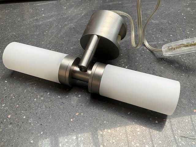 Top light pisa spiegelverlichting mat nickel - afbeelding 2 van  5