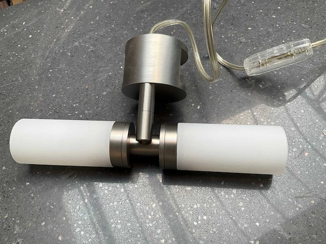 Top light pisa spiegelverlichting mat nickel - afbeelding 3 van  5