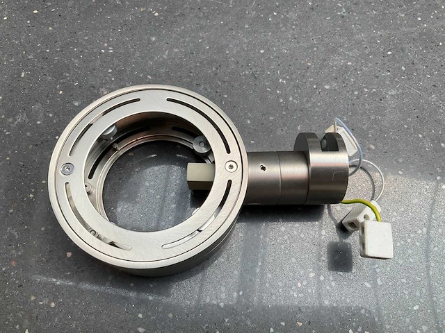 Top light puk spiegelverlichting mat nickel - afbeelding 2 van  5