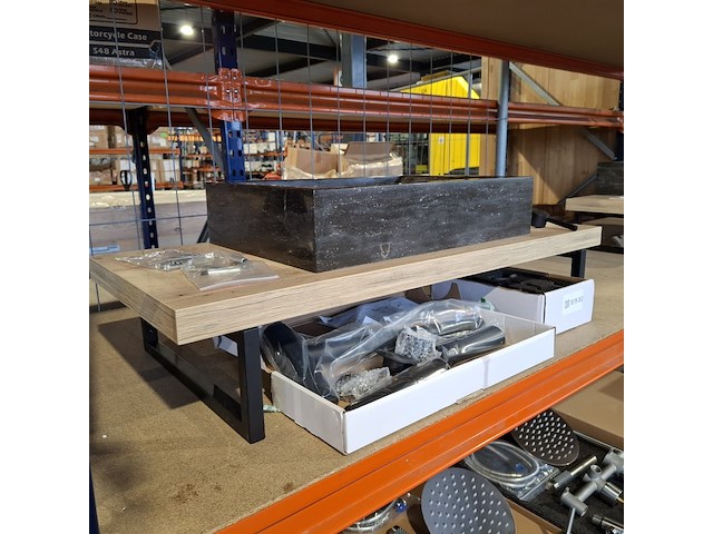 Topblad met steunen maatwerk, rustiek eiken - afbeelding 6 van  9