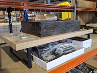 Topblad met steunen maatwerk, rustiek eiken - afbeelding 6 van  9