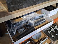 Topblad met steunen maatwerk, rustiek eiken - afbeelding 8 van  9