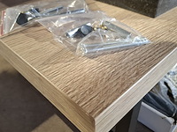 Topblad met steunen maatwerk, rustiek eiken - afbeelding 2 van  10