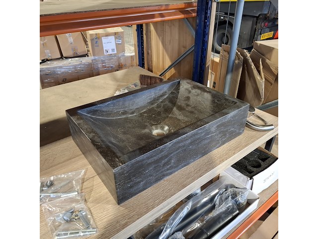 Topblad met steunen maatwerk, rustiek eiken - afbeelding 3 van  10