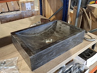 Topblad met steunen maatwerk, rustiek eiken - afbeelding 3 van  10