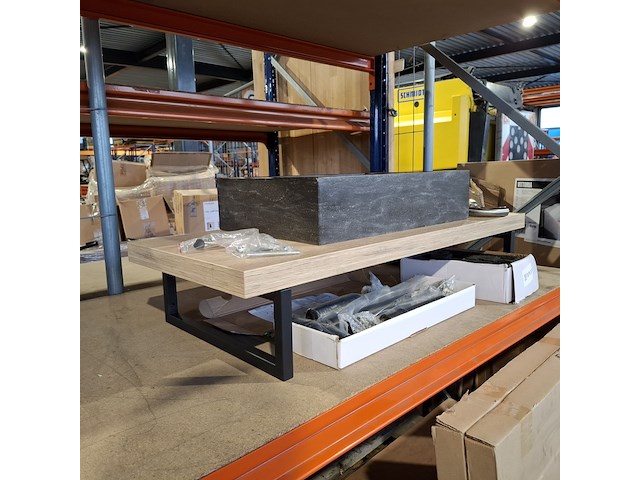 Topblad met steunen maatwerk, rustiek eiken - afbeelding 9 van  10