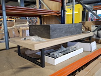 Topblad met steunen maatwerk, rustiek eiken - afbeelding 9 van  10