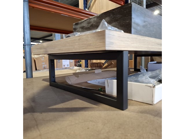 Topblad met steunen maatwerk, rustiek eiken - afbeelding 10 van  10