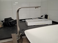 Topblad met waskom sanisupply, eiken - afbeelding 7 van  9