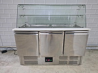 Topcold - s903g - 3 deurs rvs saladette - afbeelding 1 van  8