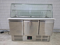 Topcold - s903g - 3 deurs rvs saladette - afbeelding 2 van  8