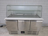 Topcold - s903g - 3 deurs rvs saladette - afbeelding 4 van  8