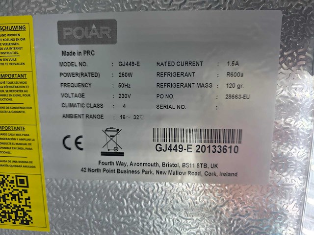 Topcold - s903g - 3 deurs rvs saladette - afbeelding 8 van  8