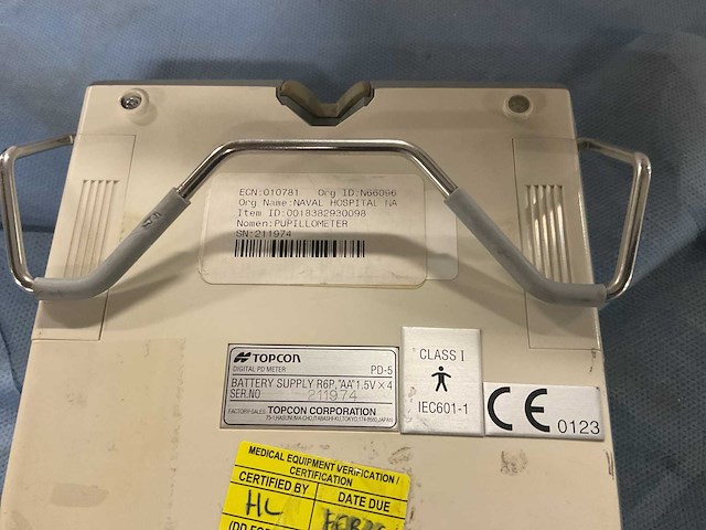 Topcon pd-5 pupillometer - afbeelding 4 van  4