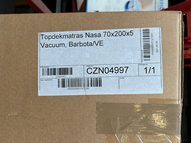 Topdekmatras 70x200x5 - afbeelding 2 van  2