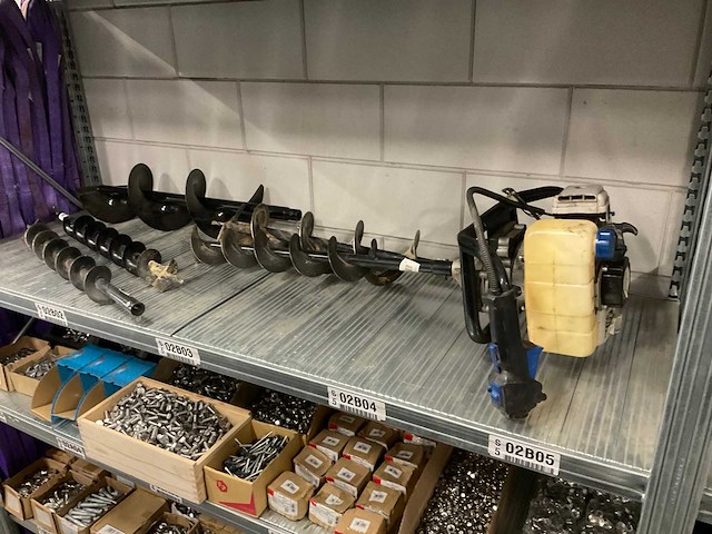 Topgarden grondboor met diverse boren - afbeelding 1 van  4