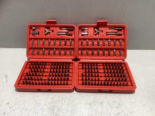 Topgear 100 delig bitset bits, boren en beitels (2x) - afbeelding 1 van  2