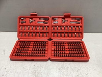 Topgear 100 delig bitset bits, boren en beitels (2x) - afbeelding 1 van  2