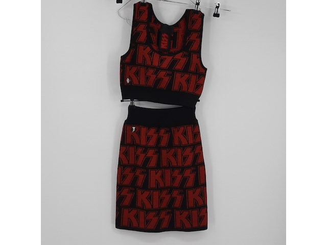 Topje en rokje, maat s, philipp plein x kiss - afbeelding 1 van  10