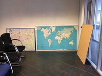 Topografische wandkaarten (2x) - afbeelding 1 van  3