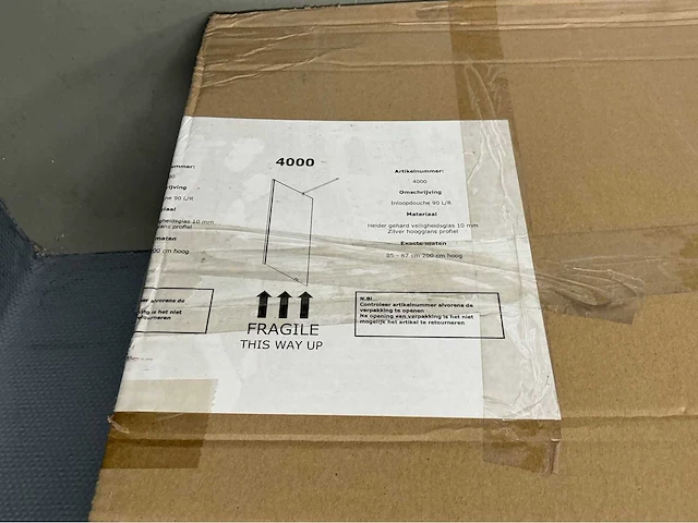 Toppa - 4000 - inloopdouche 200 x 87 cm - afbeelding 10 van  10