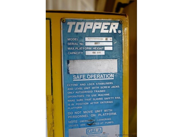 Topper aanhangbare knikarmhoogwerker model rotozoomboom 3t; type st3 - gekeurd tot 11-2026 - afbeelding 14 van  31