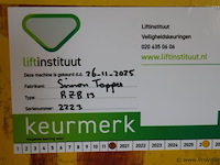 Topper aanhangbare knikarmhoogwerker model rotozoomboom 3t; type st3 - kenteken: 58-59-wf - afbeelding 16 van  31