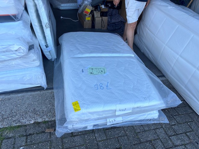 Topper gel laag split 160x200cm, caresse 750 - afbeelding 2 van  6