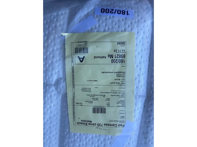Topper hr koudschuim 180x200cm vast, caresse 730/735 - afbeelding 3 van  4