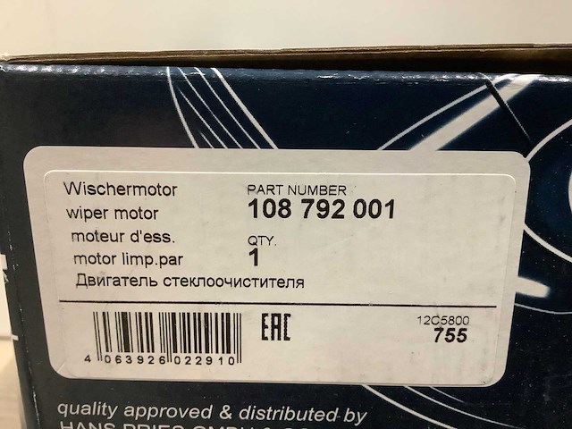 Topran 108 792 001 ruitenwissermotor (6x) - afbeelding 4 van  5