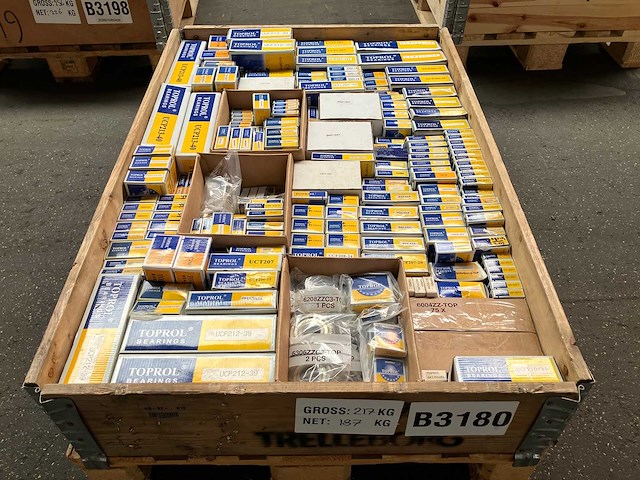 Toprol - partij industriële lagers en lagerblokken 187kg - afbeelding 1 van  11
