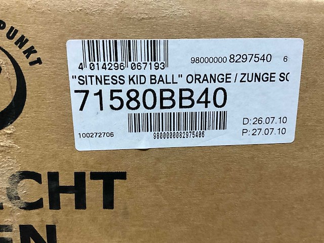 Topstar zitbal oranje - afbeelding 4 van  4