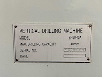 Toren - zn5040a - pillar drilling machine - 2017 - afbeelding 3 van  11