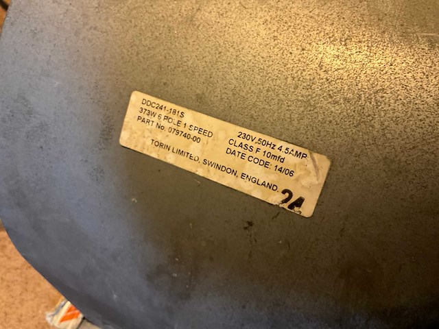 Torin ddc-241 afzuigmotor - afbeelding 5 van  5