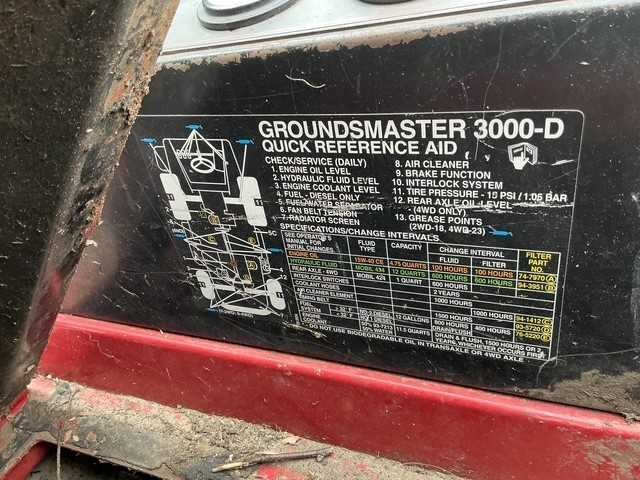 Toro groundmaster - 3000-d - grasmaaier - afbeelding 17 van  17