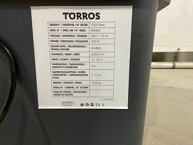 Torres - bvk400 - ventilator - afbeelding 6 van  8