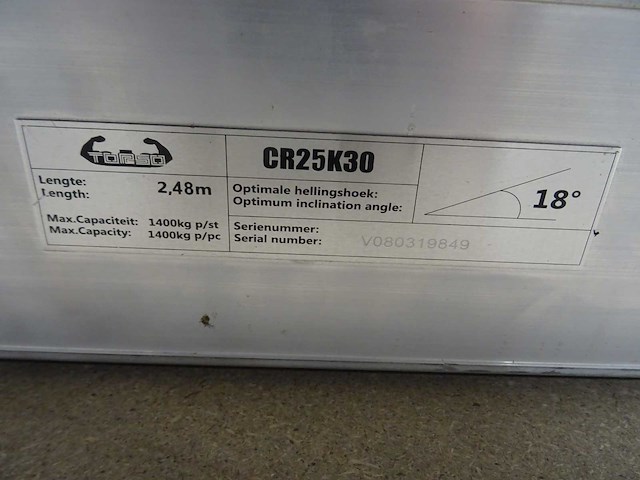 Torso - cr25k30 - rijplaat (2x) - afbeelding 2 van  2